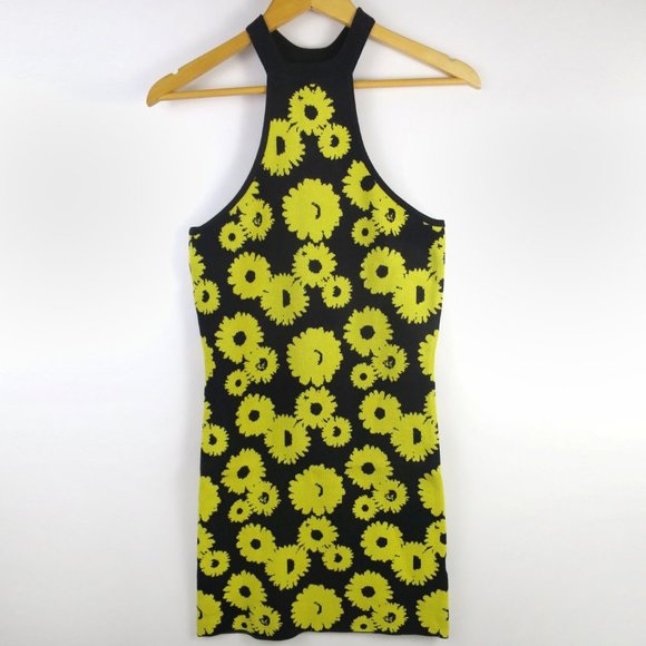 Urban Outfitters Mod Knit Floral Mini Dress S - Picture 4 of 9